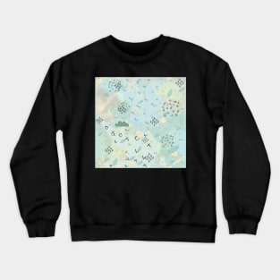 Cloud pattern Crewneck Sweatshirt